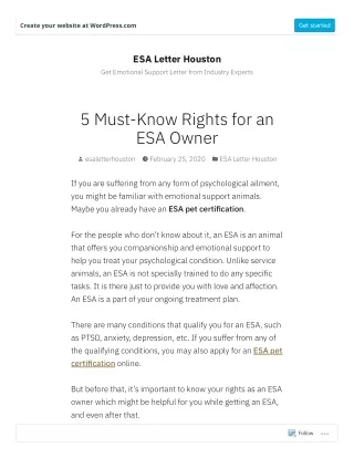 5 Must-Know Rights for an ESA Owner