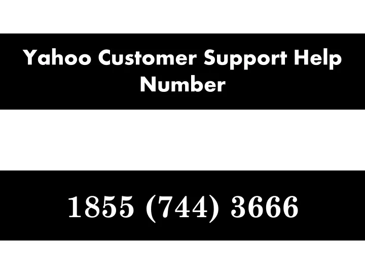 yahoo customer support help number