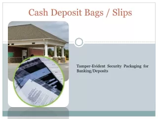Cash Deposit Bags
