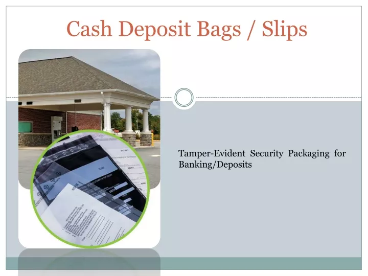 cash deposit bags slips