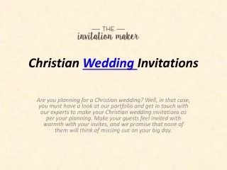 Christian Wedding Invitations