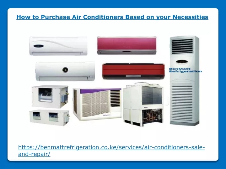 how to purchase air conditioners based on your