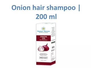 onion hair shampoo