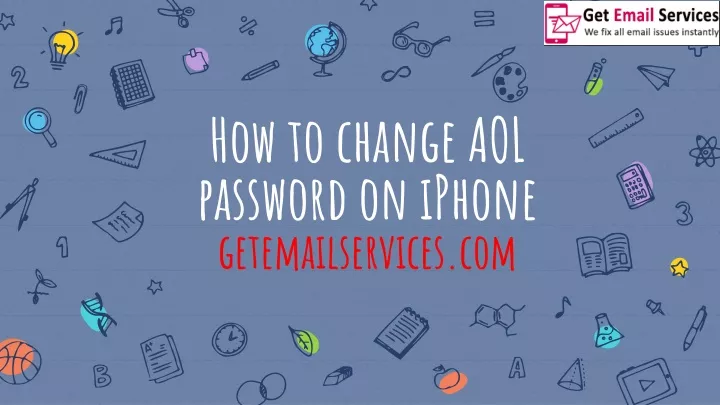 how to change aol password on iphone getemailservices com