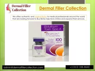 Botox online shop/Dermal Filler Collection