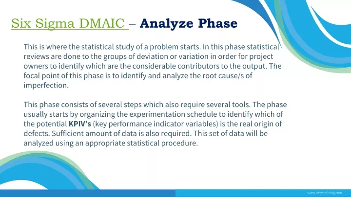 six sigma dmaic analyze phase