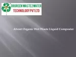 Orgreenwaste2water Food Waste Digester - slide 1
