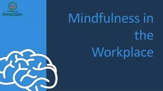 mindfulness in the workplace