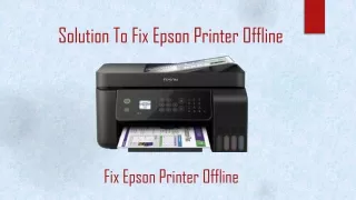 solution to fix epson printer offline