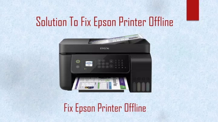 solution to fix epson printer offline
