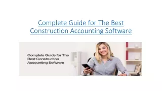 complete guide for the best construction accounting software