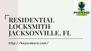 Residential Locksmith Jacksonville, FL