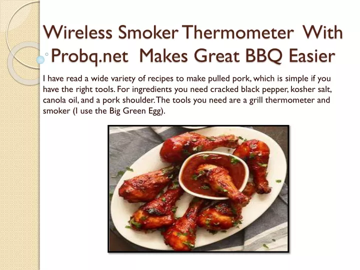 wireless smoker thermometer with probq net makes great bbq easier