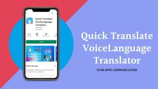 quick translate voicelanguage translator star