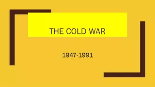 the cold war