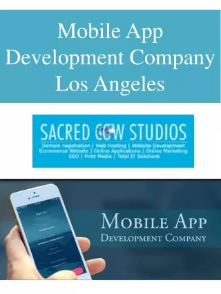 mobile app development company los angeles