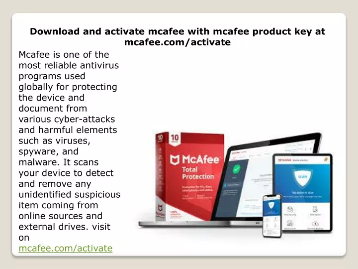 download and activate mcafee with mcafee product
