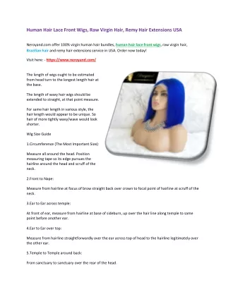 human hair lace front wigs raw virgin hair remy