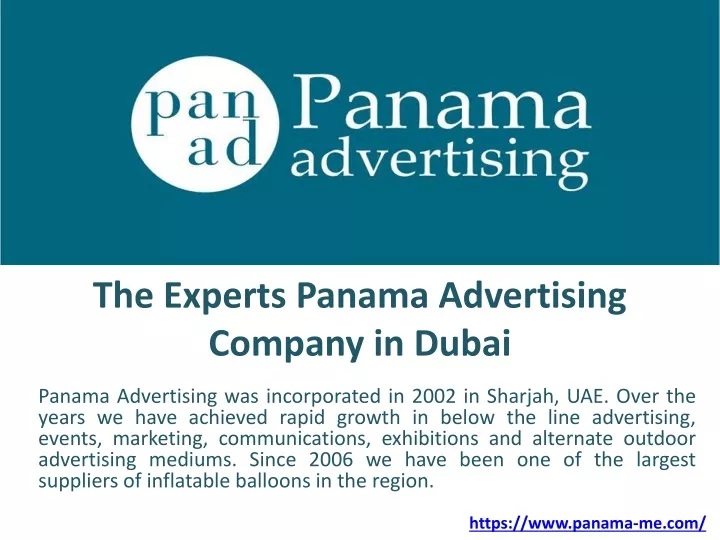 the experts panama advertising company in dubai