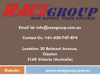 email id info@racegroup com au