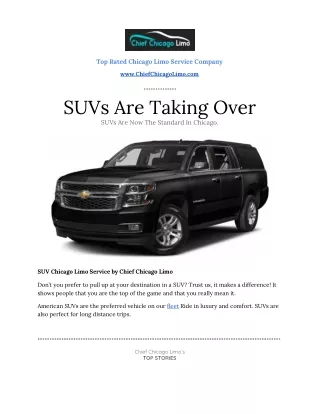 SUV Chicago Limo Service