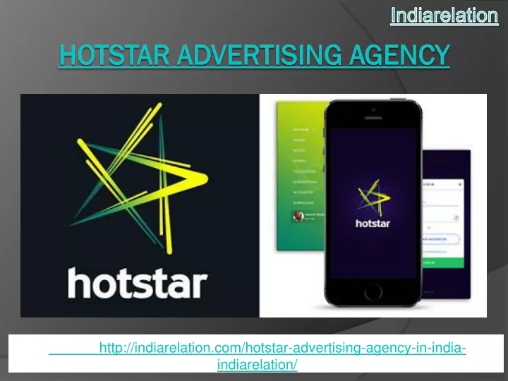 http indiarelation com hotstar advertising agency