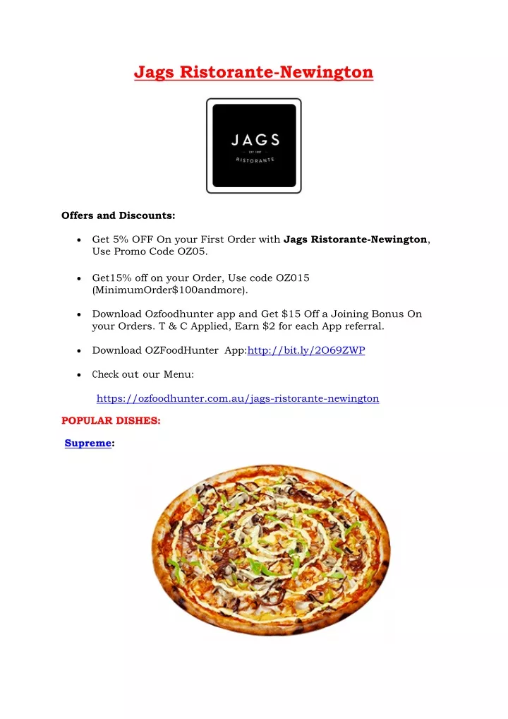 jags ristorante newington