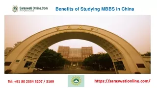 Benefits of Studying MBBS in China