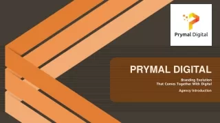 Prymal Digitall Inc., A Digital Marketing Agency Introduction