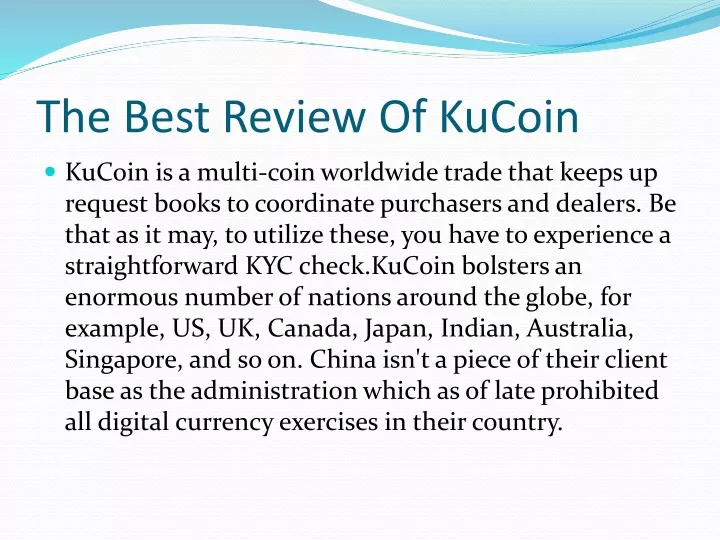 the best review of kucoin