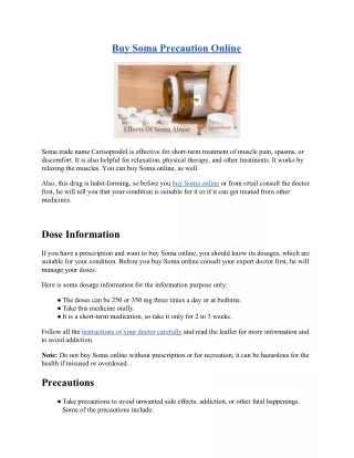 buy soma precaution online
