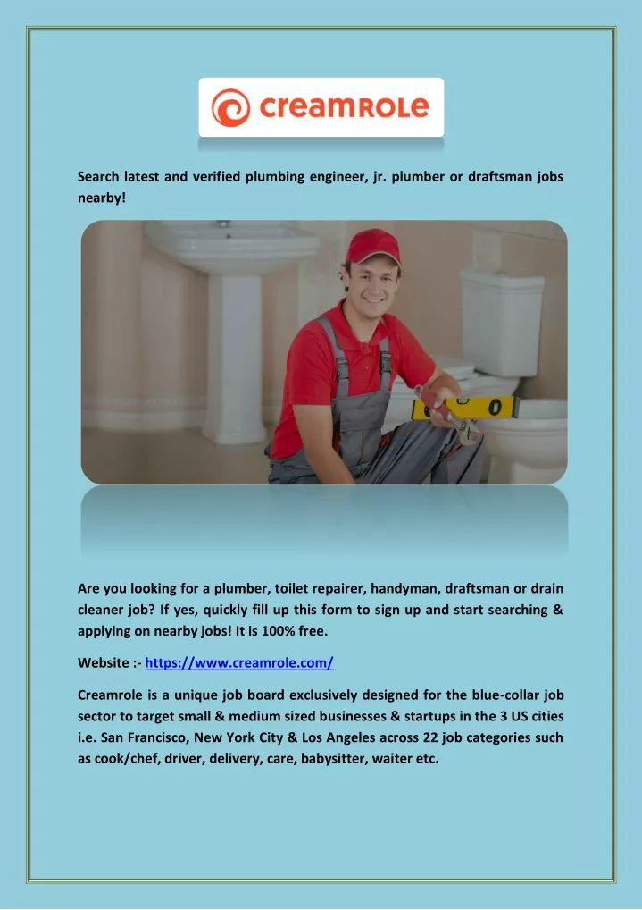 search latest and verified plumbing engineer