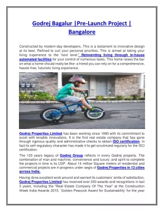 godrej bagalur pre launch project bangalore