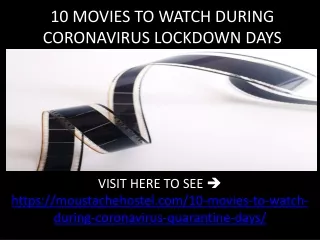 10 MOVIES TO WATCH DURING CORONAVIRUS LOCKDOWN DAYS