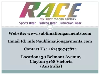 website www sublimationgarments com