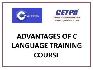 Advantages Of C Language Training Course