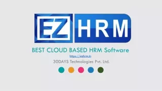 BEST CLOUD BASED HRM SOFTWARE