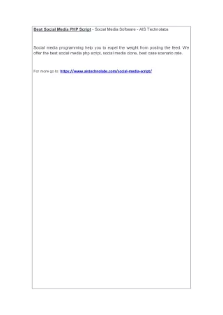best social media php script social media