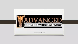 www advanced edu in