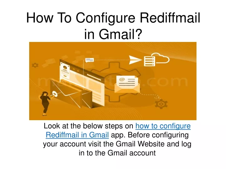 how to configure rediffmail in gmail