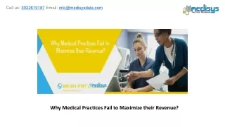 why medical practices fail to maximize their revenue