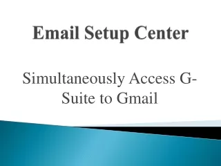 email setup center