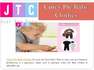 Cutey Pie Baby Clothes