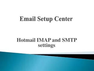 email setup center