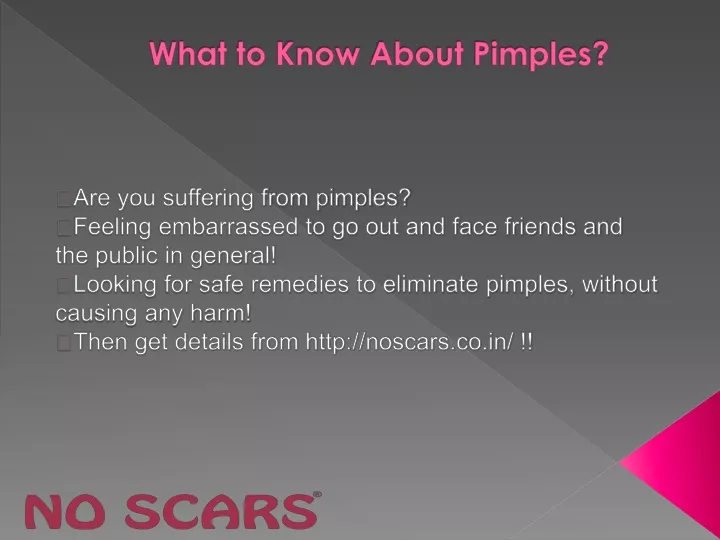 what to know about pimples