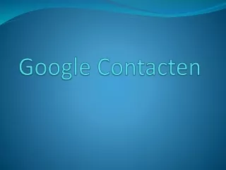 google contacten