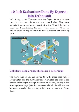 10 link evaluations done by experts jain