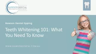 teeth whitening 101 what you need to know