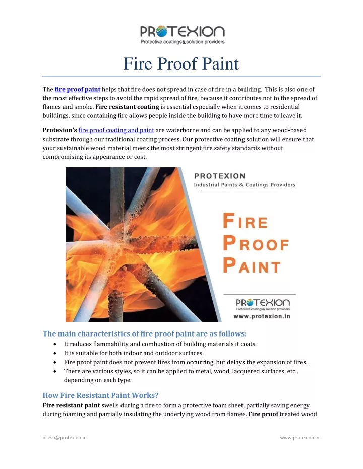 fire proof paint