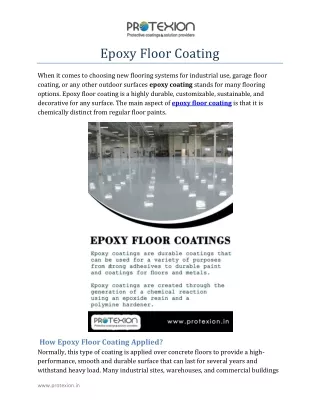 epoxy floor coating